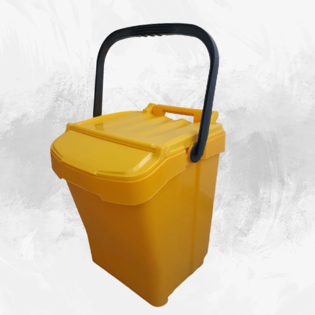 Contenedor reciclaje Urba Plus 40 Lts. Amarillo