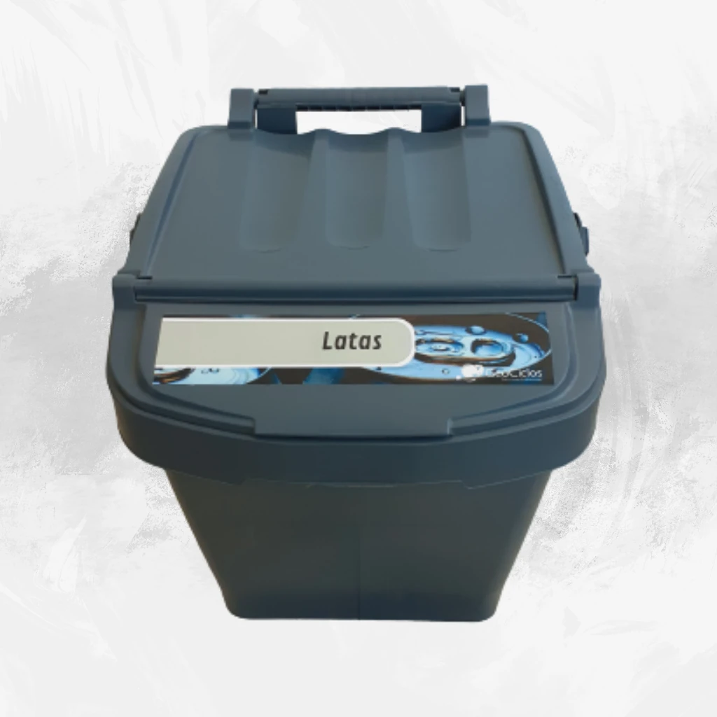 Contenedor reciclaje Urba Plus 40 Lts. Gris - Imagen 5