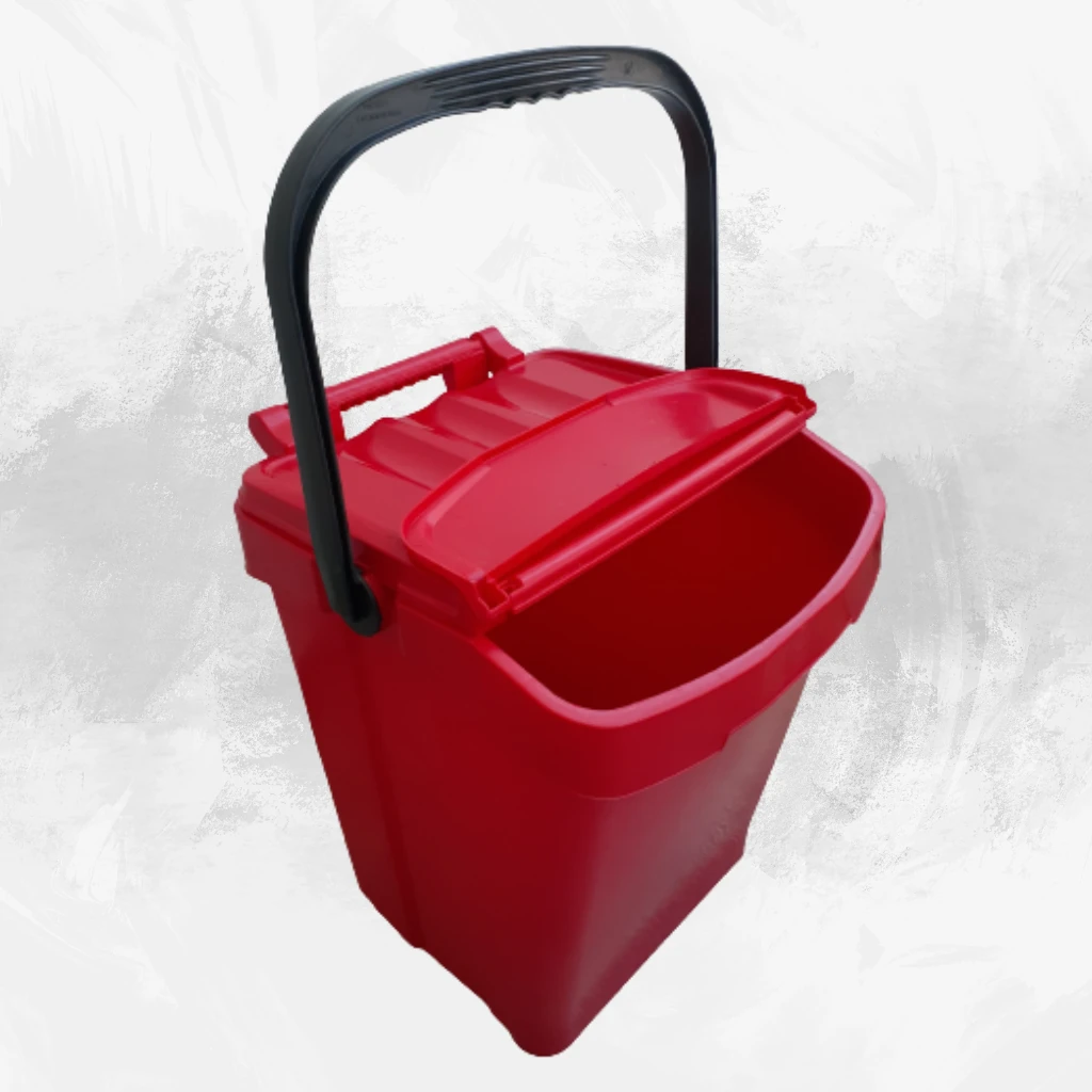 Contenedor reciclaje Urba Plus 40 Lts. Rojo