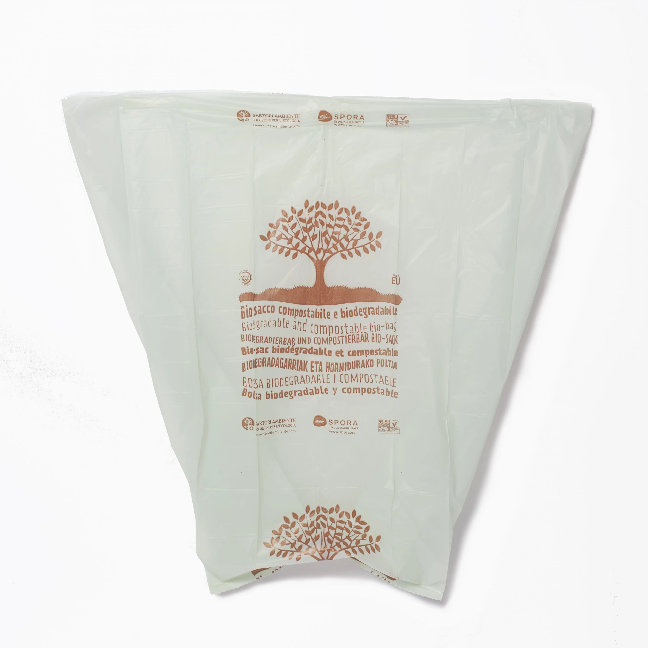 Rollo 20 bolsas compostables de 70 x 70 cm.