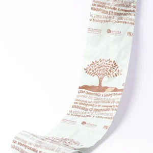 Rollo 25 bolsas compostables 40x40 cms.