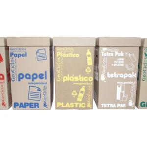 Set 5 contenedores GeoreciclaBox
